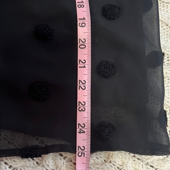 Blu pepper Black Ruffled 3/4 Sleeve Blouse - Picture 15 of 16